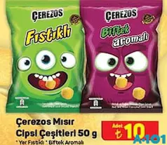 ÇEREZOS MISIR CİPSİ ÇEŞİTLERİ 50 G